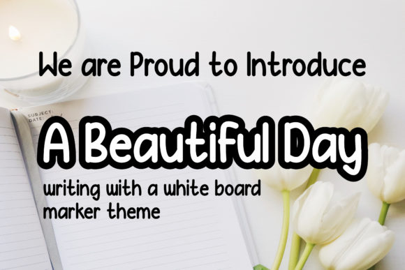 A Beautiful Day Typeface for Editorial Design