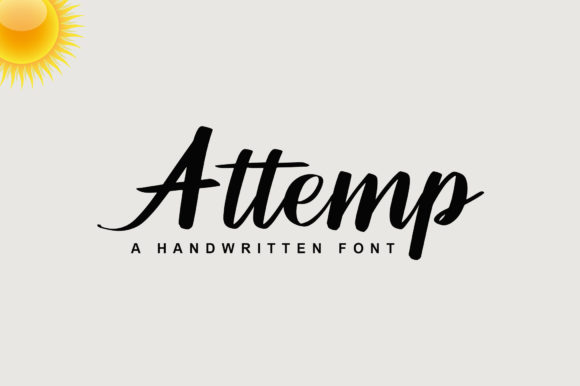 Attemp Font: A Playful Script for Memorable Marketing
