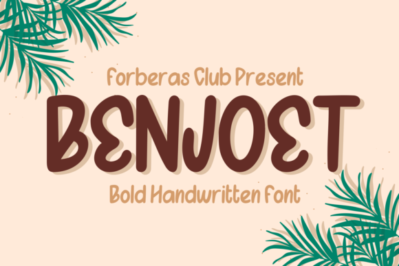 Benjoet Font: A Handwritten Typeface for Beautiful, Commercial Craft Projects