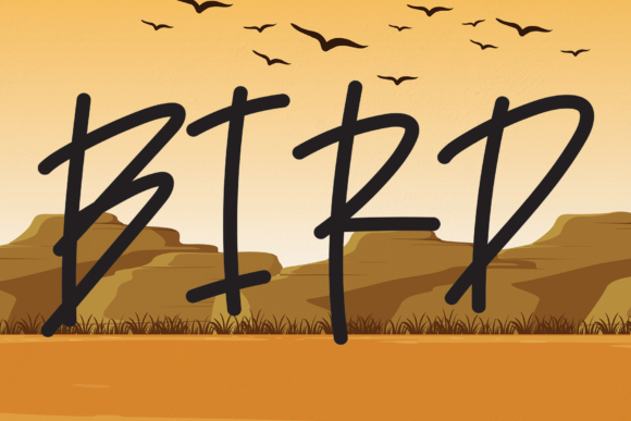 Bird Font: A Modern Handwritten Typeface for Digital Design
