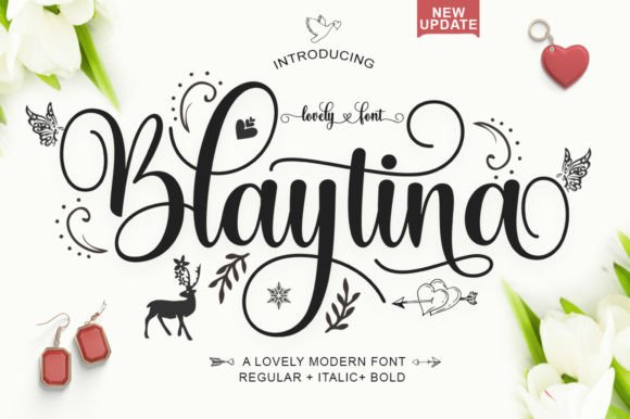 Blaytina: A Luxurious Script Font for Campaign Designers