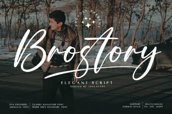 Brostory Font Review: A Charming Script for Creative Branding