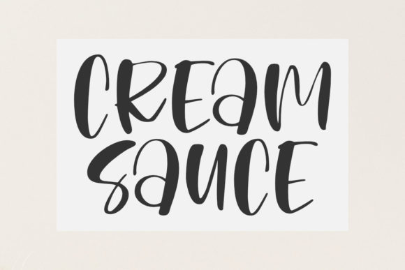 Cream Sauce Font Review: A Handwritten Typeface for Creative Branding