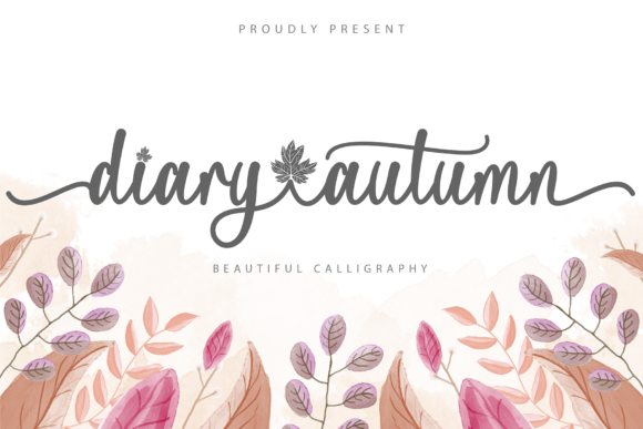 Diary Autumn Font: A Graceful Handwritten Typeface for Editorial Design