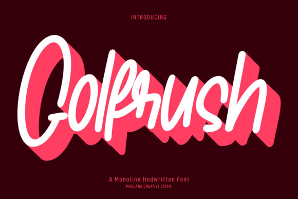 Golfrush Font: A Handwritten Typeface That Works for Web Design