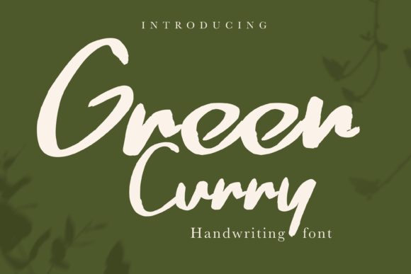 Green Curry Font: Elegance in Editorial Typography