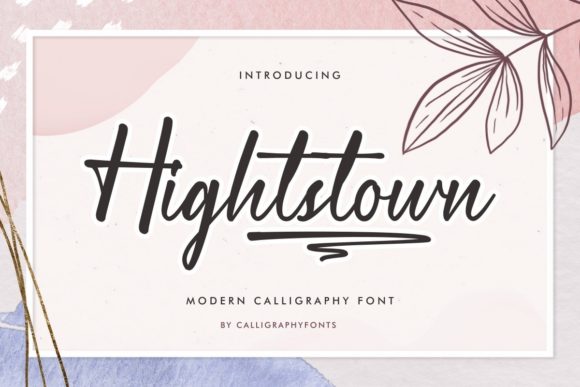 Hightstown: A Handwritten Typeface for Editorial Elegance