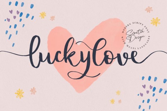 Luckylove: A Playful Script Font for Creative Makers