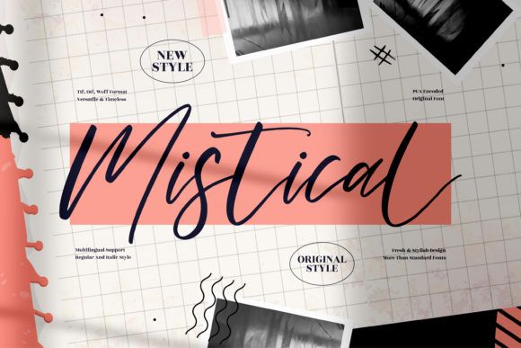 Mistical Script Font – A Beautiful Typeface for Crafters and Makers