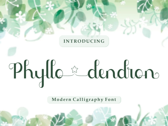 Phyllo Dendron Font: A Script That Elevates Brand Identity