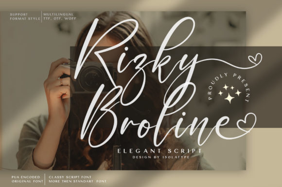 Rizky Broline: A Script Font That Elevates Your Brand Typography