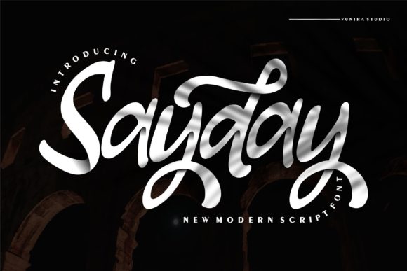 Sayday: A Delightful Script Typeface for Branding and Design