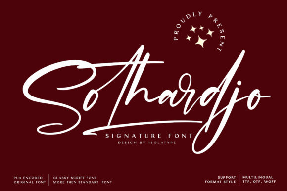 Sothardjo Font: A Handwritten Typeface for Your Creative Brand