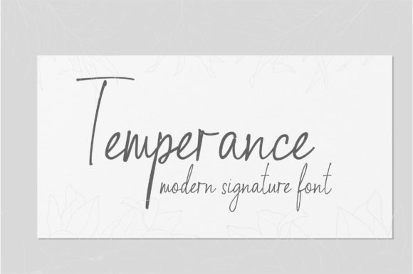 Temperance: A Script Font for Modern Web Design