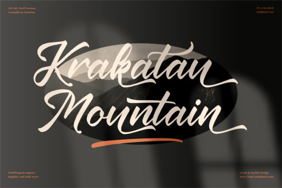 Why Krakatau Mountain Font is a Marketer’s Must-Have Typeface