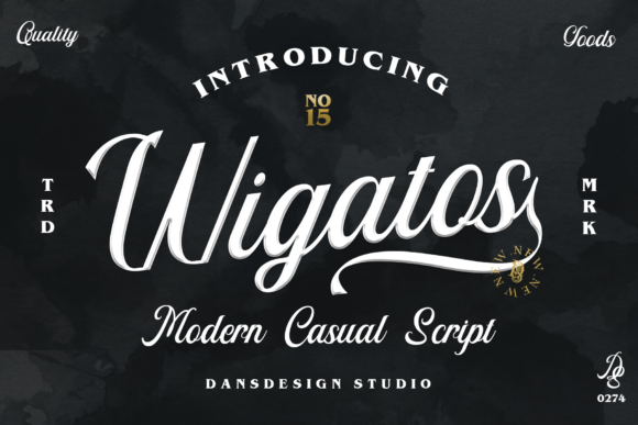 Wigatos Font: A Script Typeface for Elegance in Editorial Design